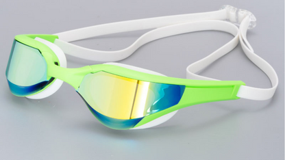 Blue Magic Mirror Gold — Custom Fit Swim Goggles